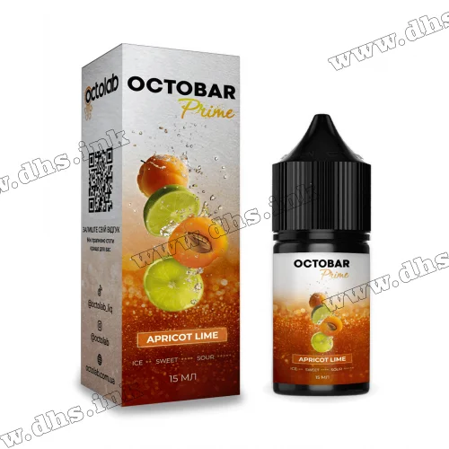 Набір для самозамісу Octobar Prime Salt 30 мл (50 мг) - Apricot Lime (Абрикос, Лайм)